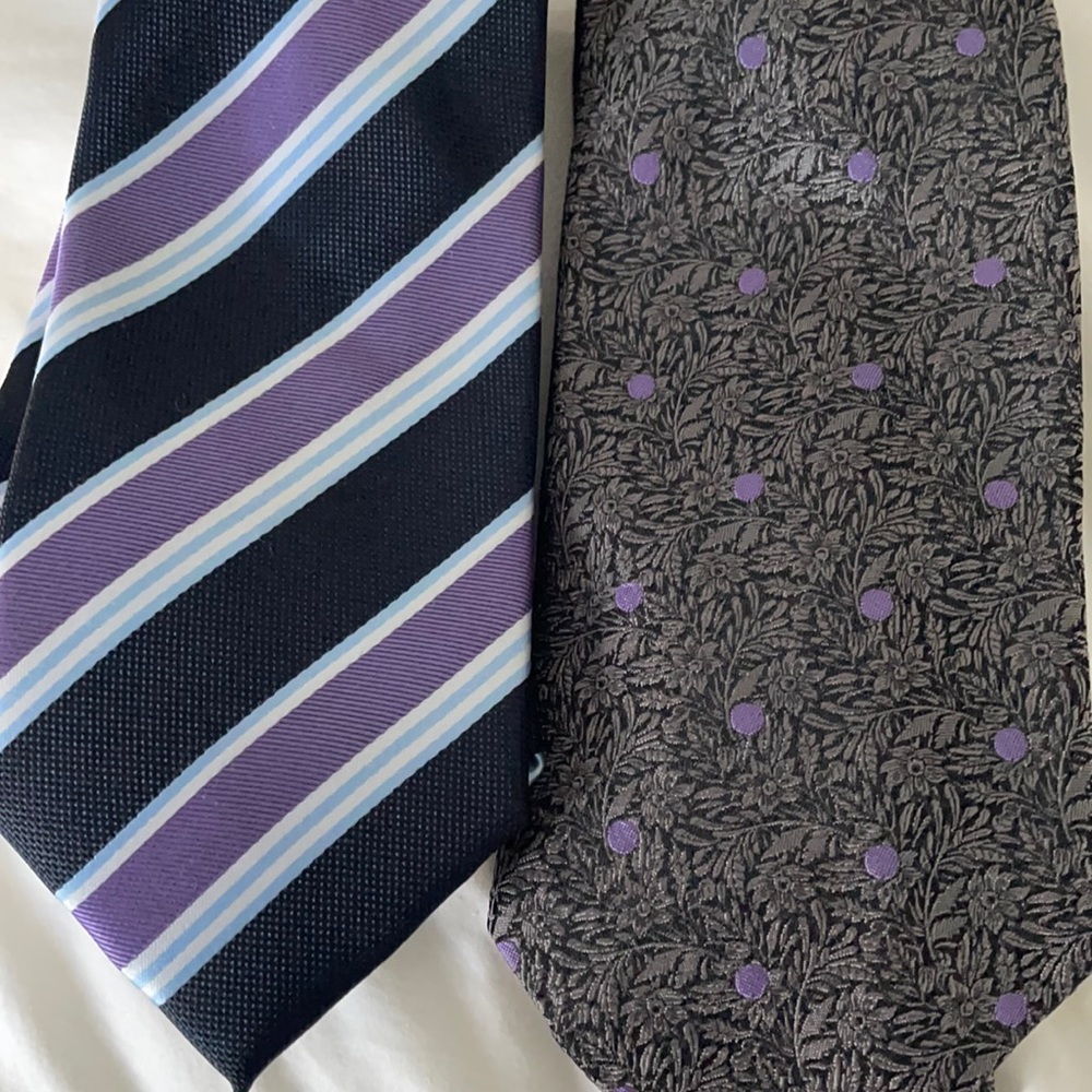 Beautiful purple ties